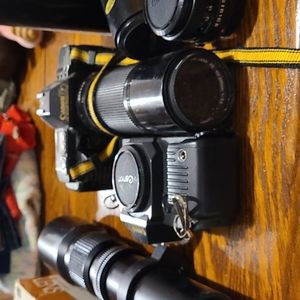 Misc older style Cameras & lenses